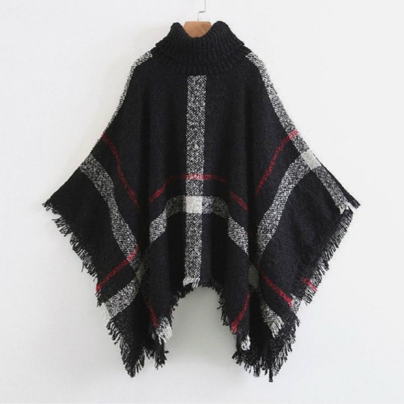 Turtleneck Poncho - Picture 3 of 3